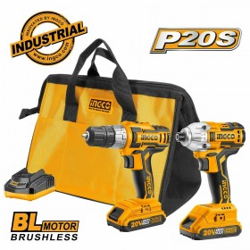 Ingco CKLI2006 Σετ Δραπανοκατσάβιδο & Παλμικό Κατσαβίδι 20V με 2 Μπαταρίες 2Ah και Θήκη Ingco CKLI2006 Σετ Δραπανοκατσάβιδο & Παλμικό Κατσαβίδι 20V με 2 Μπαταρίες 2Ah και Θήκη