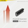 NiteCore Επαναφορτιζόμενος Φακός Μπρελόκ LED Αδιάβροχος IP54 με Μέγιστη Φωτεινότητα 700lm Tip SE Black