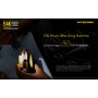 NiteCore Επαναφορτιζόμενος Φακός LED Αδιάβροχος IP68 με Μέγιστη Φωτεινότητα 4400lm E4K