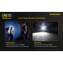 NiteCore Επαναφορτιζόμενος Φακός LED Αδιάβροχος IP68 με Μέγιστη Φωτεινότητα 4400lm E4K