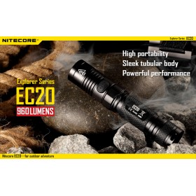 NiteCore Φακός LED Αδιάβροχος IPX8 με Μέγιστη Φωτεινότητα 960lm EC20