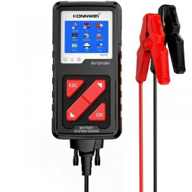 Konnwei Ελεγκτής Ανάλυσης Μπαταριών KW710 Ψηφιακό Battery Tester με Κροκοδειλάκια