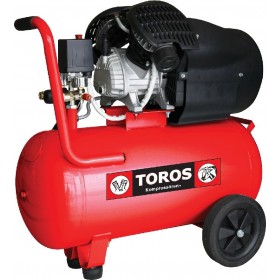 Toros Μονοφασικό Κομπρεσέρ Αέρος με Ισχυ 3hp και Αεροφυλάκιο 50ltΚωδικός: 40146 