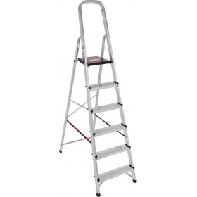 Palbest Hobby Σκάλα Αλουμινίου με 5+1 Σκαλοπάτια 124cmΚωδικός: H805 