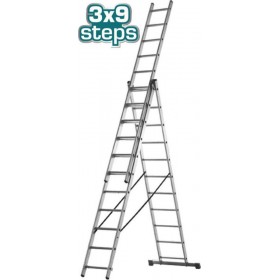 Total Τριπλή Σκάλα Αλουμινίου 3x9Κωδικός: THLAD03391 