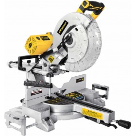 F.F. Group SCMS-DB 305 Plus Φαλτσοπρίονο Δύο Εργασιών Συρόμενο με Ισχύ 2000W, Οδηγό Laser &amp Δίσκο Κοπής Διαμέτρου 305mm