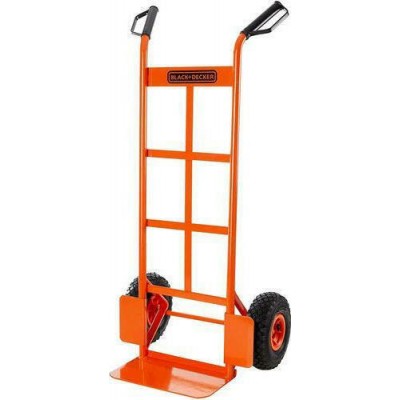 Black &amp Decker Καρότσι Μεταφοράς για Φορτίο Βάρους έως 120kg σε Πορτοκαλί Χρώμα