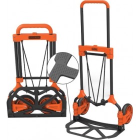 Black &amp Decker Καρότσι Μεταφοράς Πτυσσόμενο για Φορτίο Βάρους έως 90kg σε Πορτοκαλί Χρώμα