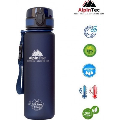 AlpinPro Q-1000 Πλαστικό Παγούρι 1000ml Σκούρο Μπλε