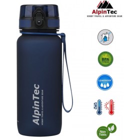 AlpinPro T-750 Πλαστικό Παγούρι 650ml Σκούρο Μπλε