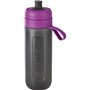 Brita Fill &amp Go Active Πλαστικό Παγούρι με Φίλτρο 600ml Μαύρο Purple