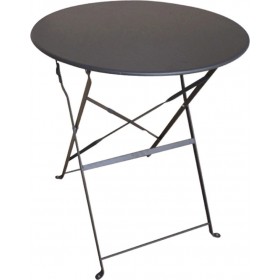 Μεταλλικό Τραπέζι Καφενείου Πτυσσόμενο Alma Ανθρακί Γκρι 70x70x71εκ.Κωδικός: 24-0204 