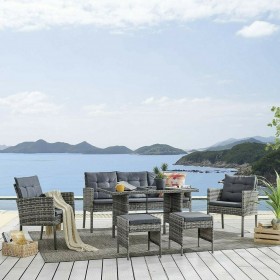 Σετ Σαλονιού Εξωτερικού Χώρου με Μαξιλάρια Jockey Γκρι 6τμχΚωδικός: Ε6754 