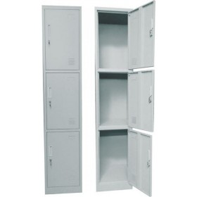 Φοριαμός Μεταλλικός με 3 Ντουλάπια 38x45x185εκ.Κωδικός: Ε6006 