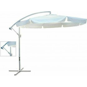 Ομπρέλα Κρεμαστή Στρογγυλή Λευκή με Βάση Στήριξης Φ3mΚωδικός: E906 