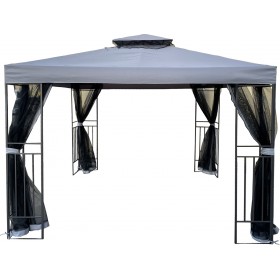Ravenna Κιόσκι Gazebo Albuera Γκρι 3x3mΚωδικός: 027798 