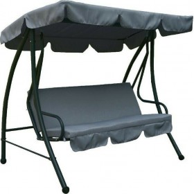 Κούνια Γκρι Μ200xΠ120xΥ164cm