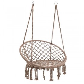 Κρεμαστή Κούνια Καφέ Μ60xΠ80xΥ135cm