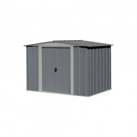 Μεταλλική Γαλβανιζέ Αποθήκη Κήπου Apex Γκρι με Διπλή Πόρτα Μ3.13xΠ2.97xΥ1.98m