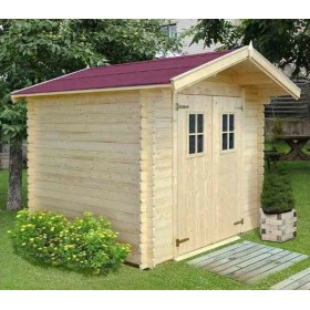 Ξύλινη Αποθήκη Κήπου με Διπλή Πόρτα Μ2.46xΠ2.96xΥ2.38m