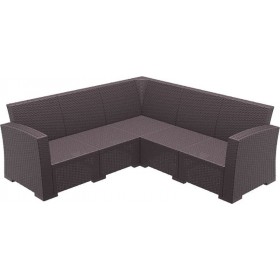 Monaco Γωνιακός Καναπές Εξωτερικού Χώρου Rattan 207x207x79cm Monaco Γωνιακός Καναπές Εξωτερικού Χώρου Rattan 207x207x79cm