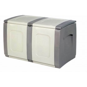 Homeplast Μπαούλο Αποθήκευσης Εξωτερικού Χώρου Regular Πλαστικό 200lt Γκρι / Ανθρακί Μ94xΠ54xΥ57εκ.