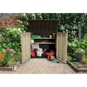 Keter Μπαούλο Αποθήκευσης Εξωτερικού Χώρου Store It Out Arc από Πολυπροπυλένιο Μπεζ Μ146xΠ82xΥ120εκ.