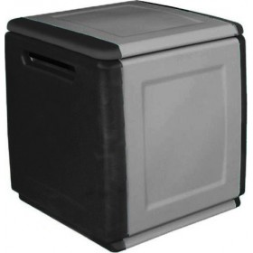 ArtPlast Μπαούλο Αποθήκευσης Εξωτερικού Χώρου Cube Πλαστικό 120lt Γκρι Μ54xΠ53xΥ57εκ.