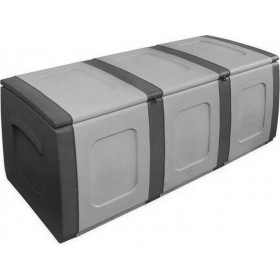 Homeplast Μπαούλο Αποθήκευσης Εξωτερικού Χώρου Bold Πλαστικό 300lt Γκρι Μ138xΠ54xΥ57εκ.