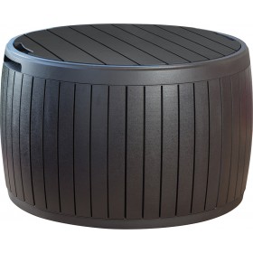 Keter Μπαούλο Αποθήκευσης Εξωτερικού Χώρου Circa από Πολυπροπυλένιο 140lt Wood Μ68xΠ68xΥ43.5εκ.