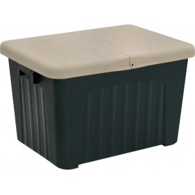Progarden Μπαούλο Αποθήκευσης Εξωτερικού Χώρου Pandora από Πολυπροπυλένιο Πράσινο / Μπεζ Μ80xΠ58xΥ56εκ.