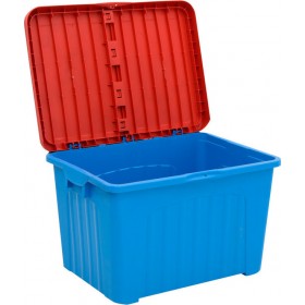 Progarden Μπαούλο Αποθήκευσης Εξωτερικού Χώρου Pandora από Πολυπροπυλένιο Μπλε - Κόκκινο Μ80xΠ58xΥ51εκ.