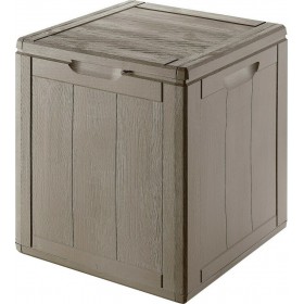 Gensini Μπαούλο Αποθήκευσης Εξωτερικού Χώρου 3000.00 Πλαστικό 90lt Καφέ Μ43xΠ44xΥ51εκ.