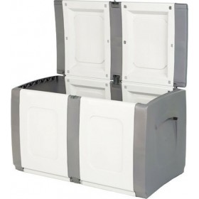 Fylliana Μπαούλο Αποθήκευσης Εξωτερικού Χώρου Hφαιστος Πλαστικό 200lt Γκρι Μ94xΠ54xΥ57εκ.