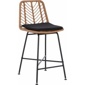 Μεταλλικό Σκαμπό Μπαρ Εξωτερικού Χώρου Gerald με Μαξιλάρι Μπεζ 45x46x100εκ.Κωδικός: HM5707 