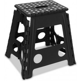 Πλαστικό Σκαμπό Εξωτερικού Χώρου Ε-1325 Μαύρο 39x30x42εκ.