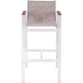 Σκαμπό Μπαρ Εξωτερικού Χώρου από Αλουμίνιο Λευκό 52x58x108εκ.Κωδικός: HM5790.01 