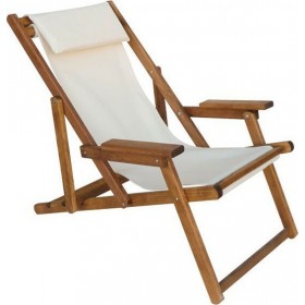 Σεζλόνγκ Torino Ξύλινη με Μπράτσα & Εκρού Ύφασμα 100x63x81cmΚωδικός: 63.0267  Σεζλόνγκ Torino Ξύλινη με Μπράτσα & Εκρού Ύφασμα 100x63x81cmΚωδικός: 63.0267