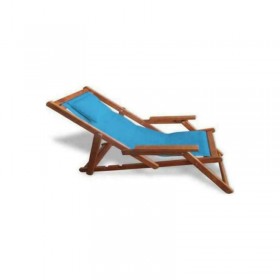 Σεζλόνγκ Ξύλινη με Μπράτσα & Γαλάζιο Ύφασμα 148x60x90cmΚωδικός: 5169 G  Σεζλόνγκ Ξύλινη με Μπράτσα & Γαλάζιο Ύφασμα 148x60x90cmΚωδικός: 5169 G