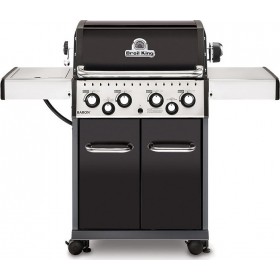 Broil King Ψησταριά Υγραερίου Μαντεμένια Σχάρα με 4 Εστίες και Πλαϊνό Μάτι Baron 490