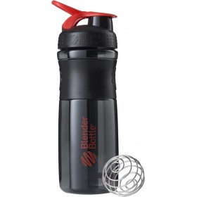 Blender Bottle Sportmixer Shaker Πρωτεΐνης 820ml Πλαστικό ΜαύροΚωδικός: 500112 