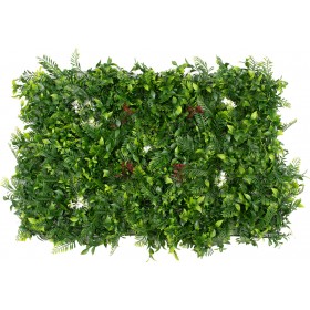 GloboStar Συνθετικό Πάνελ Φυλλωσιάς Ίληξ-Νάνος Φτέρη-Κοράλι-Κουφέα 60x40cmΚωδικός: 78407  GloboStar Συνθετικό Πάνελ Φυλλωσιάς Ίληξ-Νάνος Φτέρη-Κοράλι-Κουφέα 60x40cmΚωδικός: 78407