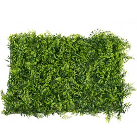 GloboStar Συνθετικό Πάνελ Φυλλωσιάς Νάνος Φτέρη-Νάνος Κισσός-Δανάη 60x40cmΚωδικός: 78405 