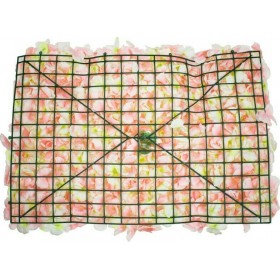 GloboStar Συνθετικό Πάνελ Φυλλωσιάς Άγρια Ορτανσία Ροζ - Λευκή - Κίτρινη 60x40cmΚωδικός: 78323 