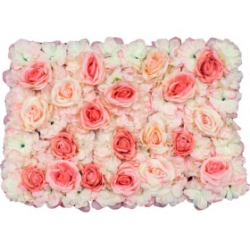GloboStar Συνθετικό Πάνελ Φυλλωσιάς Τριαντάφυλλο με Αζαλέα 60x40cmΚωδικός: 78301 