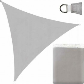 Αντηλιακή Αδιάβροχη Τριγωνική Τέντα Σκίαστρο Διαστάσεων 3x3x3m Πανί Σκίασης