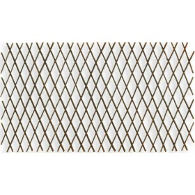 Πτυσσόμενη Πέργκολα Κήπου από Ξύλο με Πλέγμα Ρόμβου σε Καφέ Χρώμα 60x180cm