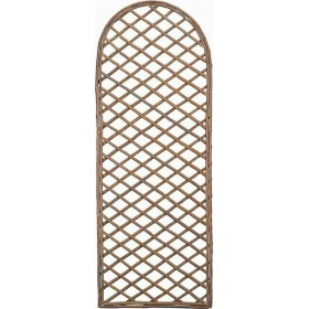 Καφασωτό Κήπου από Ξύλο με Πλέγμα Ρόμβου σε Καφέ Χρώμα 150x50cm