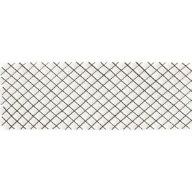 Πτυσσόμενη Πέργκολα Κήπου από Ξύλο με Πλέγμα Ρόμβου σε Καφέ Χρώμα 30x180cm