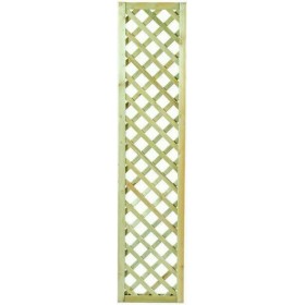 Καφασωτό Κήπου Διαγώνιο (6x6) από Ξύλο με Πλέγμα Ρόμβου σε Μπεζ Χρώμα 180x40cm